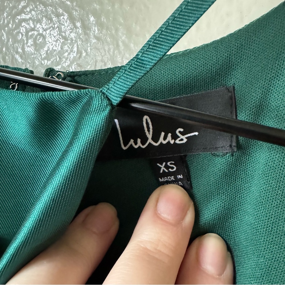 Lulus | Broadway Show Emerald Green High-Low Gown - Picture 4 of 7